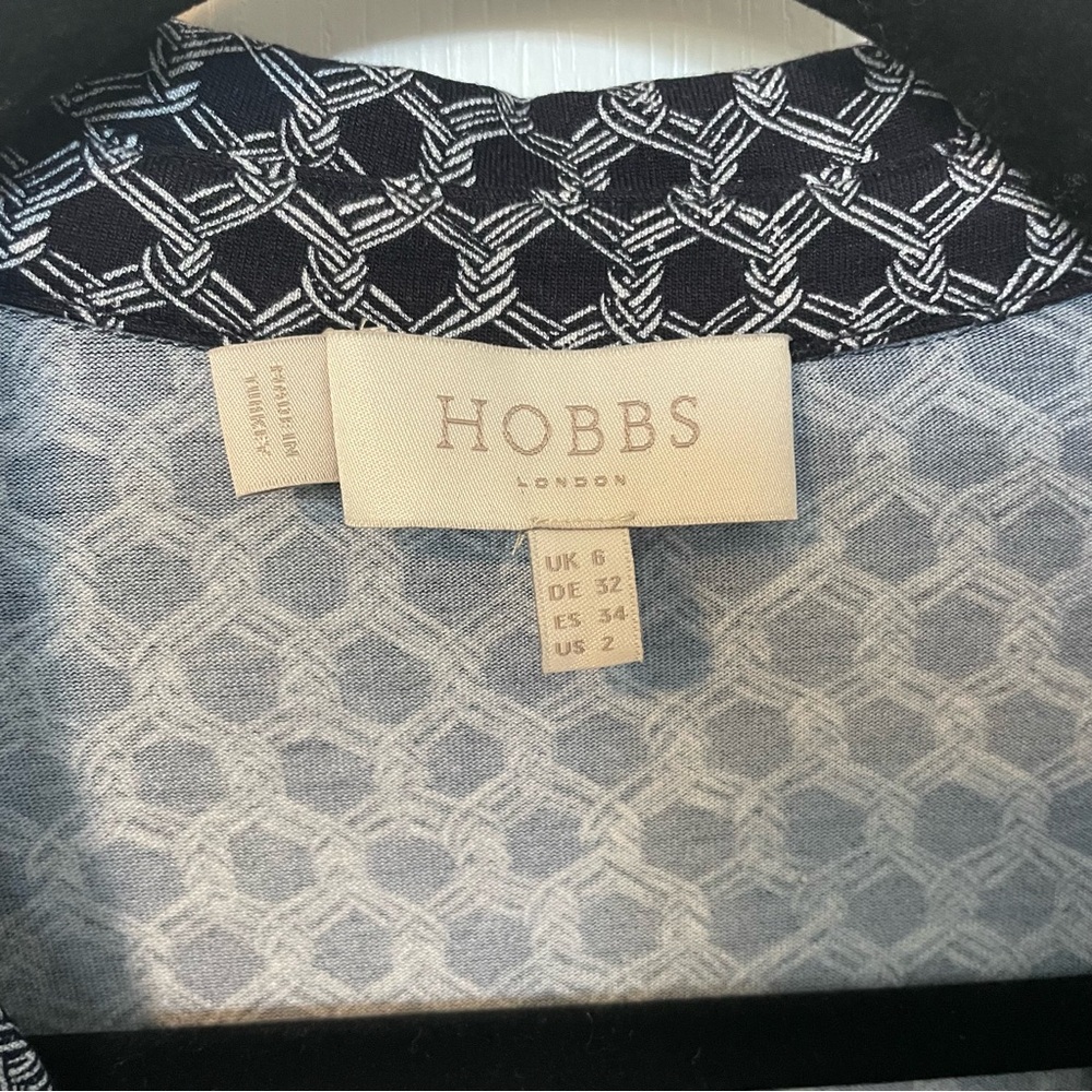 Hobbs London Aretha Rope Print Midi Shirt Dress NWOT - Picture 7 of 9